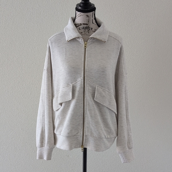 Varley Tops - Varley Cream DoubleSoft Jacket